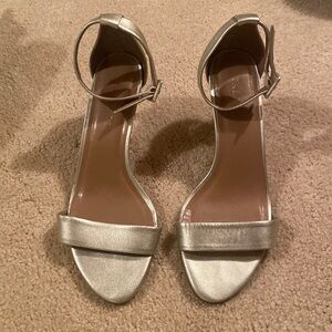 Talbots gold leather dressy sandals